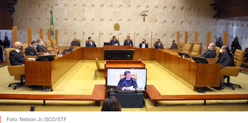 Sessão de julgamento no Supremo Tribunal Federal